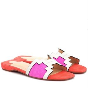 Christian Louboutin Hao Suede & Leather Sandals Size 36